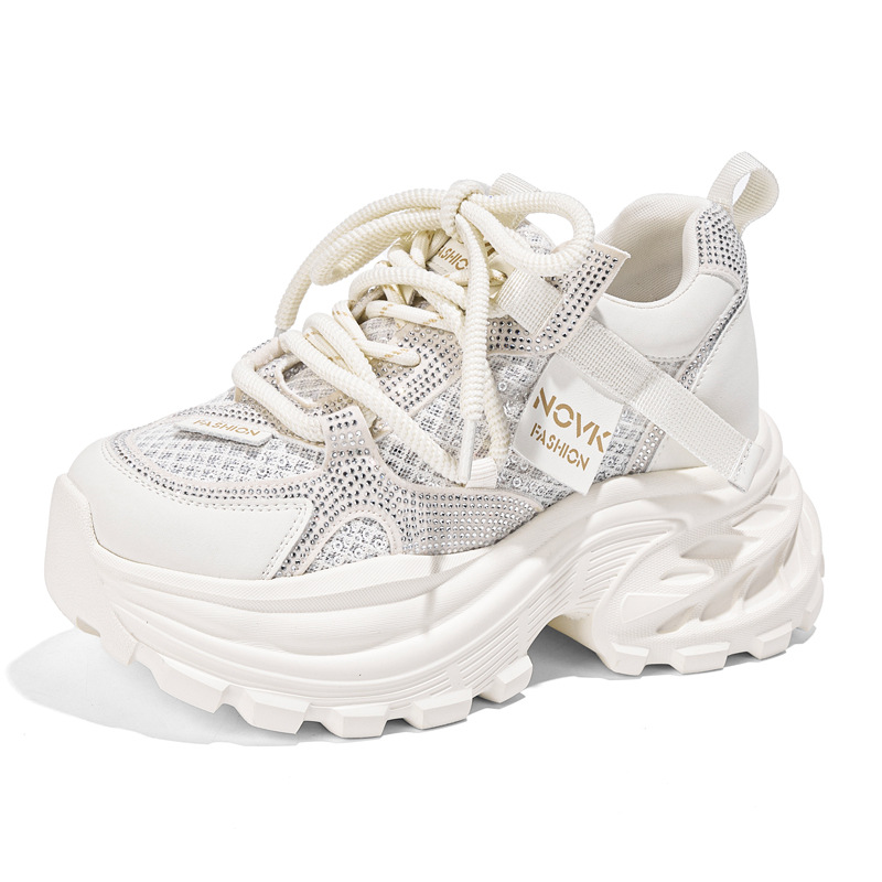 Wedge Heeled Sneaker - Sepatu Sneakers Wanita 8CM Model Chunky