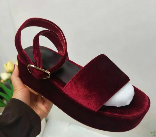 Wedge Heeled Sneaker - Sandal Wedges Tali Pergelangan Kaki Sol
