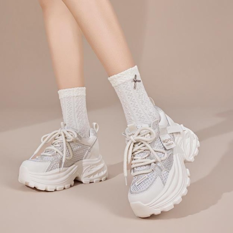 Sepatu Sneakers Wanita 8CM Mod - Wedge Heeled Sneaker ulasan dan harga