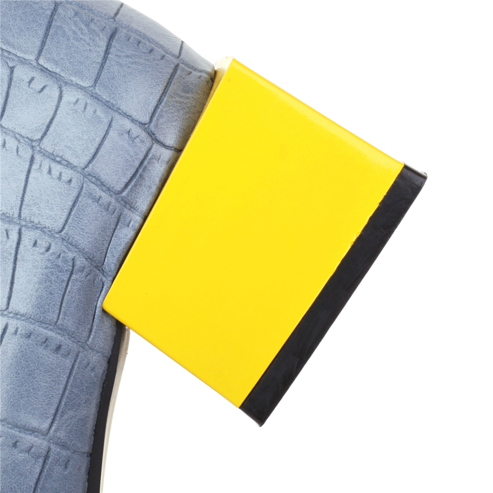Sepatu hak rendah persegi eleg - Women'S Shoes Yellow ulasan dan harga