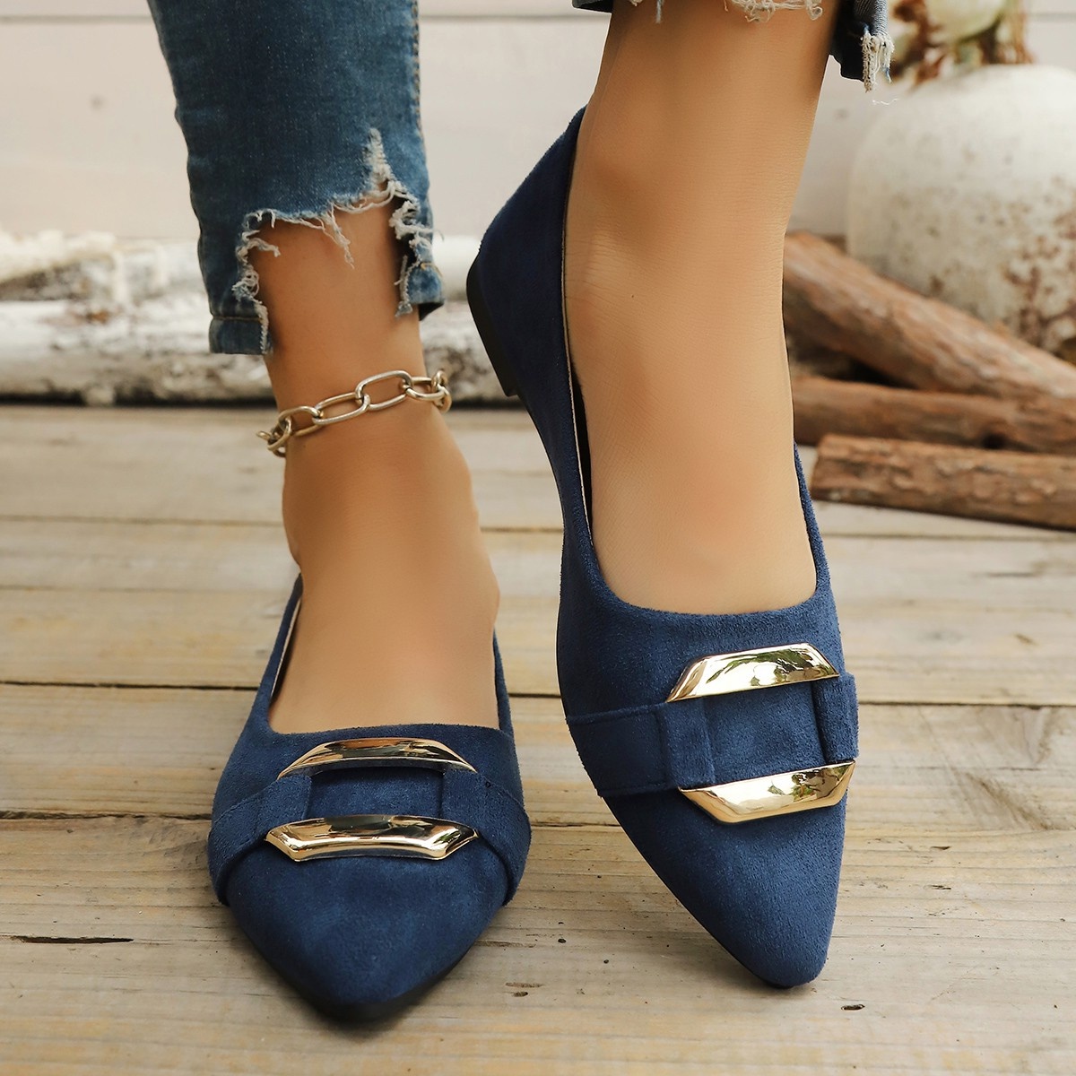 Sepatu Kasual Hak Rendah Seksi - Women Shoes Heels ulasan dan harga
