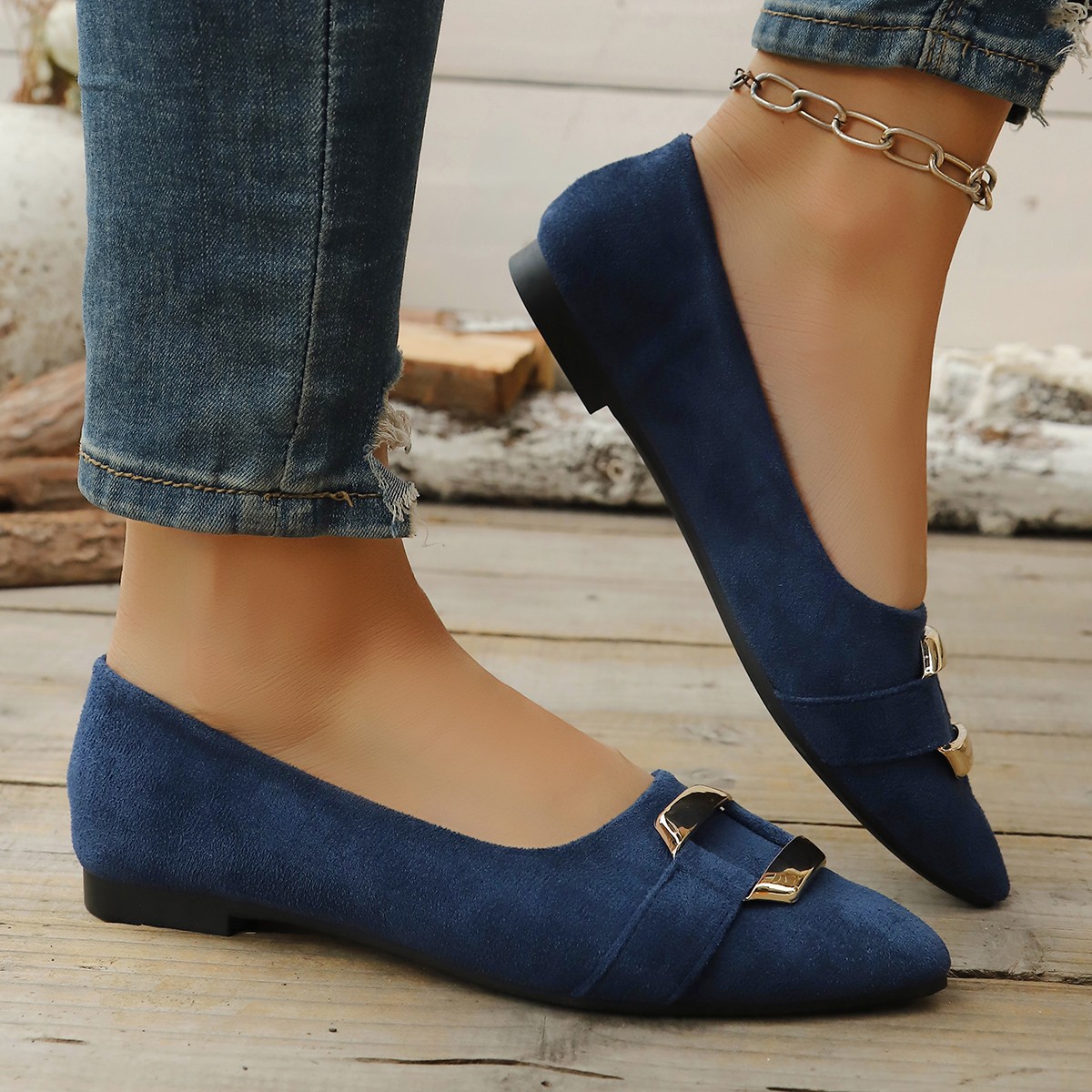 Sepatu Kasual Hak Rendah Seksi - Women Shoes Heels ulasan dan harga