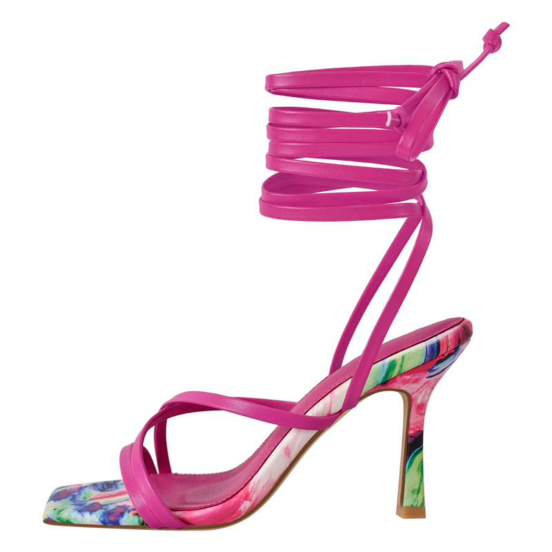 Sandal Wanita Hak Tinggi Tali  - Women'S Shoes Yellow ulasan dan harga