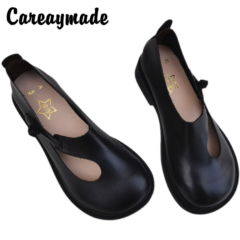 Careaymade-Sepatu Besar Kulit  - Women Shoes Heels ulasan dan harga