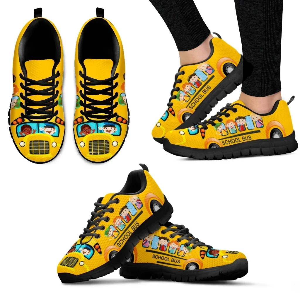 Sepatu Kasual Desain Bus Sekol - Women'S Shoes Yellow ulasan dan harga