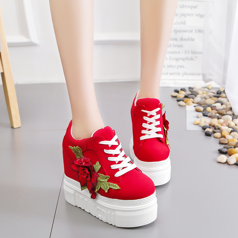 Sepatu Sneakers Olahraga Wanit - Wedge Heeled Sneaker ulasan dan harga