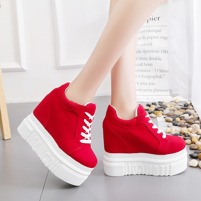 Sepatu Sneakers Olahraga Wanit - Wedge Heeled Sneaker ulasan dan harga